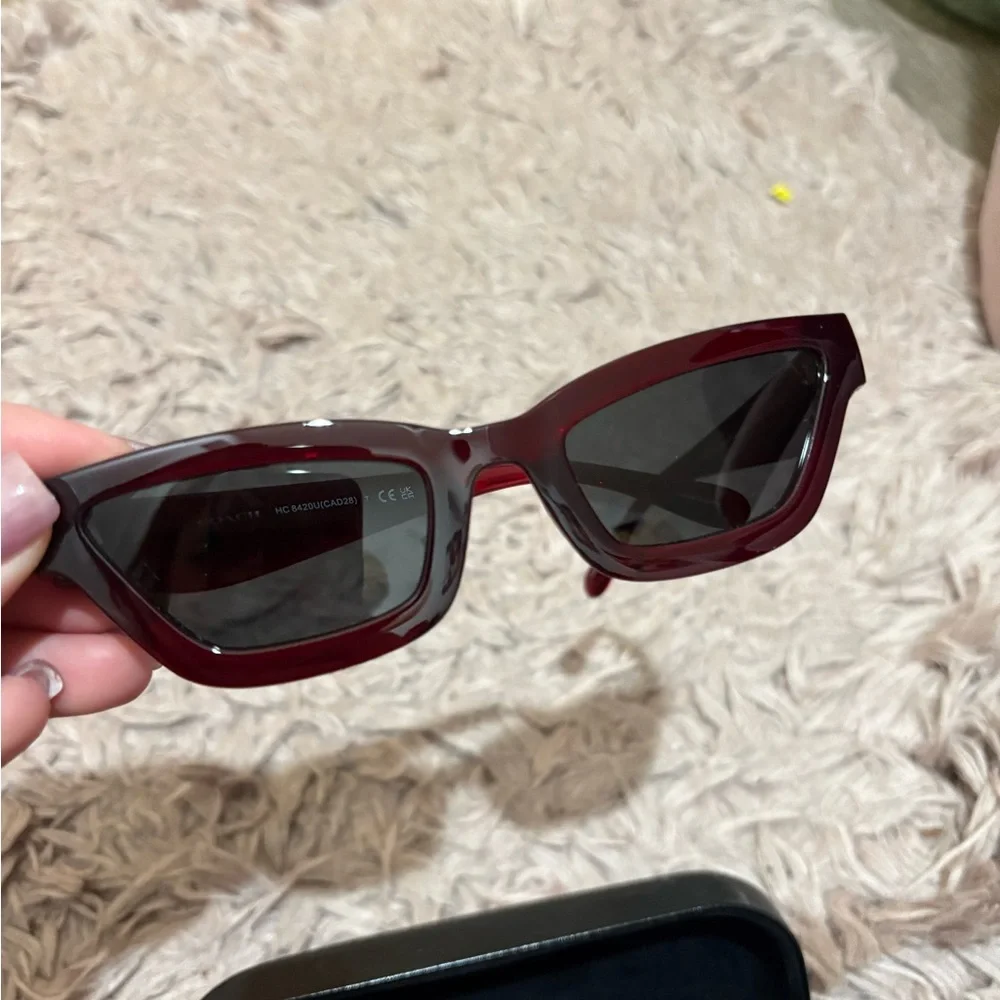 Coach Burgundy Sunglasses - Picture 2 of 7